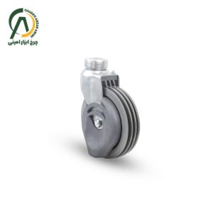 چرخ سبد خرید فروشگاهی شیاردار آلن خور قطر 125 میلی متر