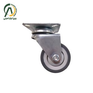 چرخ فروشگاهی دوقلو B گردان قطر 75 و 50 میلی متر