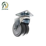 چرخ فروشگاهی دوقلو B گردان قطر 75 و 50 میلی متر