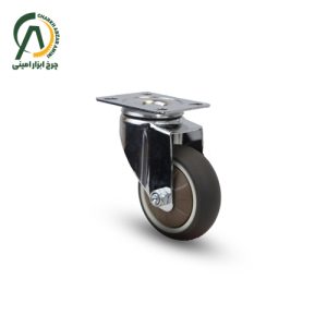 چرخ لوکس بلبرینگی قهوه ای گردان قطر 75،65،50،40،30،25 میلی متر