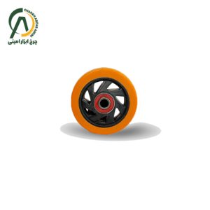 چرخ تک پلی آمید نارنجی قطر 125،100،75 میلی متر