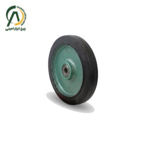 چرخ تک چدن لاستیک قطر 250،200،160،130،100 میلی متر