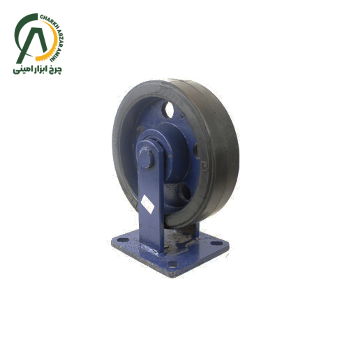 چرخ پاترولی آهنی لاستیکی ثابت قطر 300،250،200 میلی متر