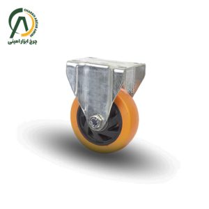چرخ پلی آمید نارنجی ثابت قطر 125،100،75 میلی متر