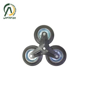 چرخ ستاره گاری پله رو با چرخ لاستیکی قطر 160 میلی متر