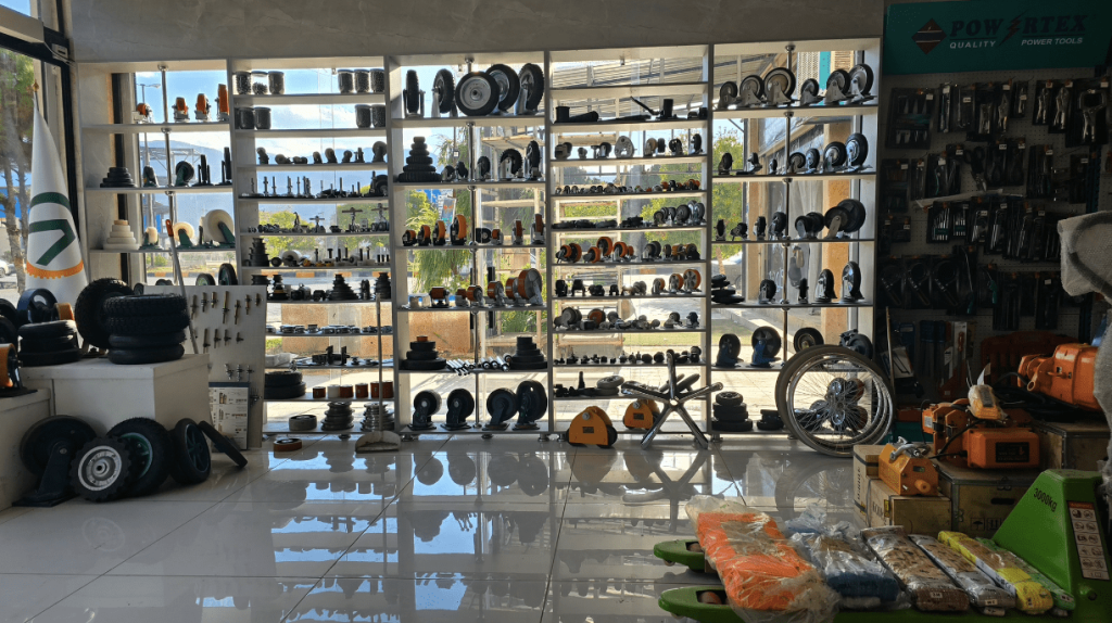 خرید چرخ های داربستی لاستیکی ترمزدار