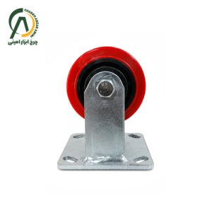چرخ پلی آمید قرمز وارداتی ثابت قطر 100 و 125 و 160 و 200 میلی متر