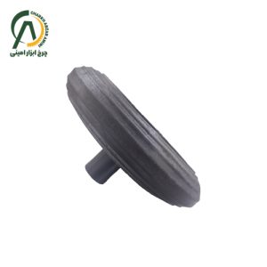 چرخ تک مخزن زباله شهرداری پلاستیکی دنباله دار (نافی دار) درجه یک قطر 200 میلی متر