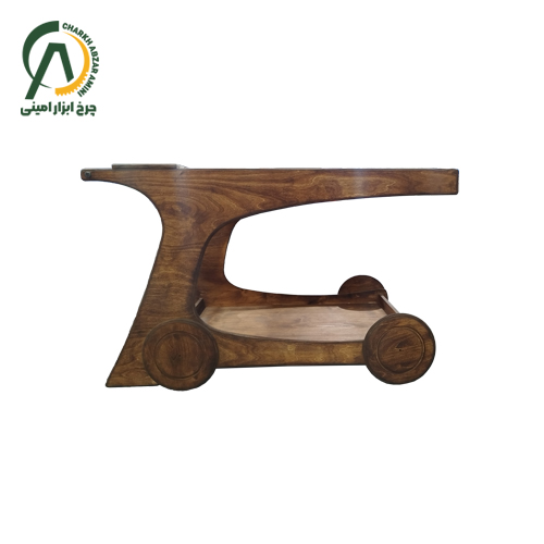 میز بار چوبی ضدآب (چرخ دستی یا ترولی پذیرایی)