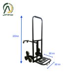 چرخ دستی تاشو پله رو با پایه چرخ دار کمکی مدل HC-23
