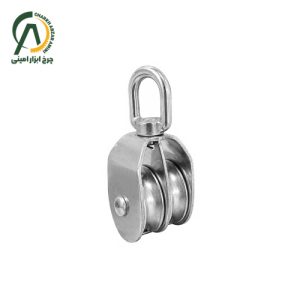 قرقره پرچمی استیل دوقلو 50 و 32 و 25 و 20 و 15 میلی متر
