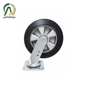 چرخ دایکاست وارداتی ( لاستیک مواد نو ) گردان قطر 100 ، 125، 160 و 200 میلی متر