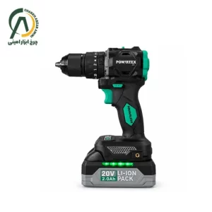 دریل شارژی براشلس 20 ولت سه نظام سری ایکس پاورتکس مدل PPT-BIDX-13
