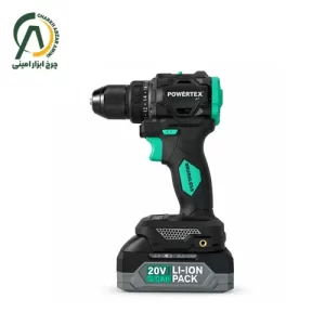 دریل شارژی براشلس 20 ولت سه نظام سری ایکس پاورتکس مدل PPT-BDX-10