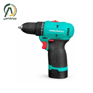 دریل شارژی براشلس 12 ولت پاورتکس مدل PPT-CL-CD-10-BL